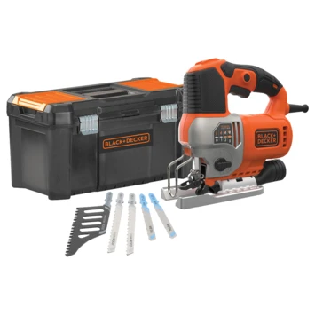 Black & Decker BLACK+DECKER Decoupeerzaag BES610KAS-QS Incl 5 Zaagbladen 1 Black & Decker BLACK+DECKER Decoupeerzaag BES610KAS-QS Incl 5 Zaagbladen