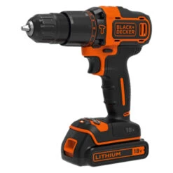 Black & Decker BLACK+DECKER Accuklopboormachine BDCHD18S2KA-QW 18V + 104 Delige Boren- En Bitset -Gamma Winkel 123 1524