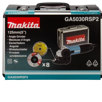 Makita Haakse Slijper GA5030RSP2 125mm 4 Makita Haakse Slijper GA5030RSP2 125mm - Afbeelding 4