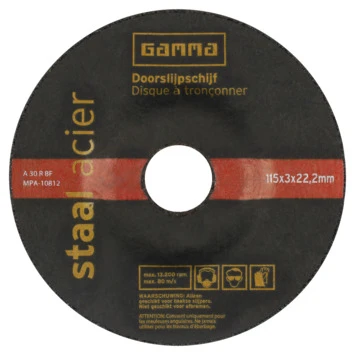 GAMMA Doorslijpschijf 115mm Steen / Staal 10-dlg 2 GAMMA Doorslijpschijf 115mm Steen / Staal 10-dlg - Afbeelding 2