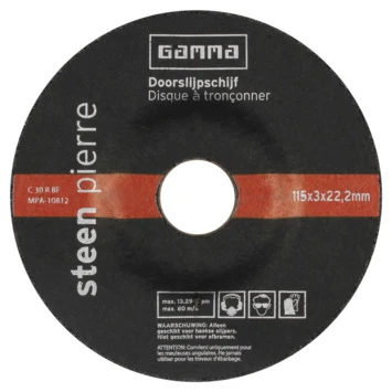 GAMMA Doorslijpschijf 115mm Steen / Staal 10-dlg 3 GAMMA Doorslijpschijf 115mm Steen / Staal 10-dlg - Afbeelding 3