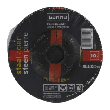 GAMMA Doorslijpschijf 115mm Steen / Staal 10-dlg 5 GAMMA Doorslijpschijf 115mm Steen / Staal 10-dlg - Afbeelding 5