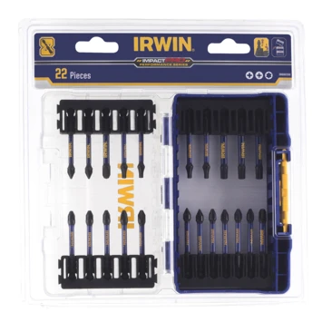 Irwin Impact Pro Schroefbitset Mixed 22-delig. Inclusief Schroefbithouder. In Tough Case. Heavy-duty. 4 Irwin Impact Pro Schroefbitset Mixed 22-delig. Inclusief Schroefbithouder. In Tough Case. Heavy-duty. - Afbeelding 4