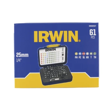 Irwin Schroefbitset Mixed 25 Mm 61-delig Inclusief Schroefbithouder. 2 Irwin Schroefbitset Mixed 25 Mm 61-delig Inclusief Schroefbithouder. - Afbeelding 2