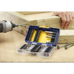 Irwin Schroefbitset Mixed 40-delig. Inclusief Schroefbithouder. In Tough Case. -Gamma Winkel 123 4386