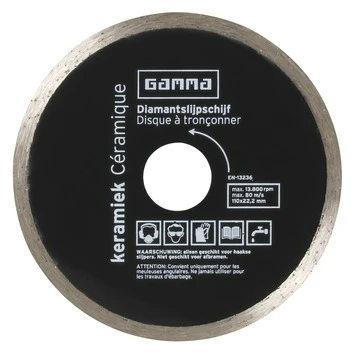GAMMA Diamantzaagblad 110mm Keramiek 2 GAMMA Diamantzaagblad 110mm Keramiek - Afbeelding 2