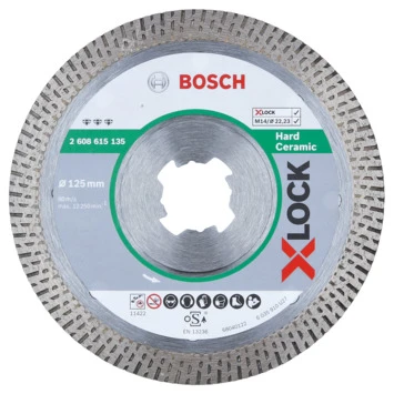 Bosch X-lock Diamantschijf 125mm Keramiek 1 Bosch X-lock Diamantschijf 125mm Keramiek