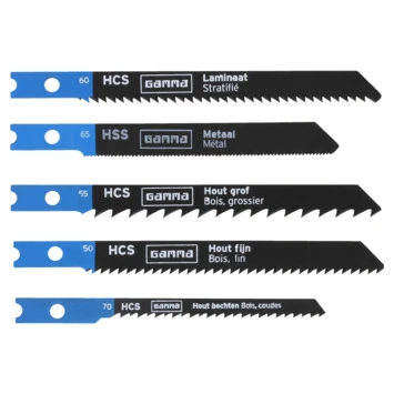 GAMMA Decoupeerzaagbladenset 10d U-aansluiting Hout/metaal 2 GAMMA Decoupeerzaagbladenset 10d U-aansluiting Hout/metaal - Afbeelding 2