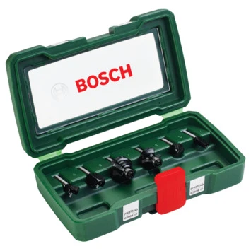 Bosch Houtfrezenset HM 6 Mm (6-delig) 1 Bosch Houtfrezenset HM 6 Mm (6-delig)