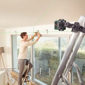 Bosch Kruislijnlaser Quigo Green Incl. Universele Klem MM2 En Adapter Plaat 3 Bosch Kruislijnlaser Quigo Green Incl. Universele Klem MM2 En Adapter Plaat - Afbeelding 3