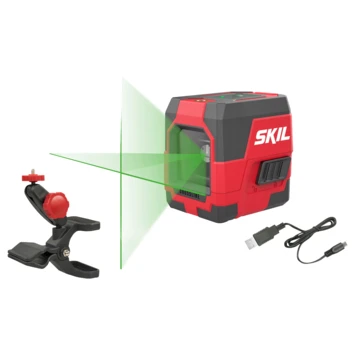 SKIL Kruislijnlaser Groen 20m 1912AA Li-ion Accu - Incl. USB Lader En Klem 1 SKIL Kruislijnlaser Groen 20m 1912AA Li-ion Accu - Incl. USB Lader En Klem