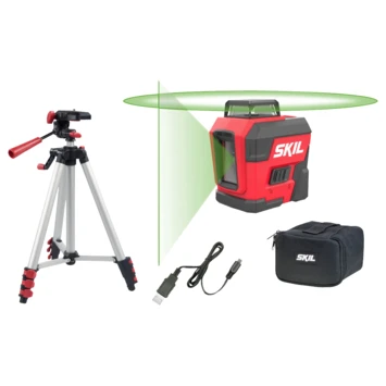SKIL 360° Kruislijnlaser Groen 30m 1961DA Li-ion – Incl. USB Lader En Statief 9 SKIL 360° Kruislijnlaser Groen 30m 1961DA Li-ion – Incl. USB Lader En Statief - Afbeelding 9