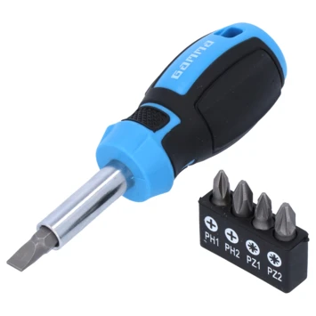 Gamma Schroevendraaier 5 Bits Kort 1 Gamma Schroevendraaier 5 Bits Kort