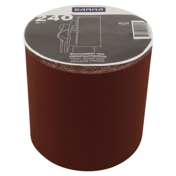 GAMMA Schuurpapier Rol 25 Meter K240 Klemmen 6 St. 2 GAMMA Schuurpapier Rol 25 Meter K240 Klemmen 6 St. - Afbeelding 2