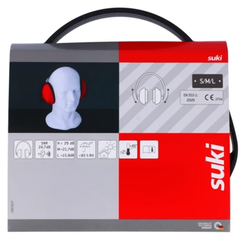 Suki Gehoorbeschermer Verstelbaar Rood -24Db 2 Suki Gehoorbeschermer Verstelbaar Rood -24Db - Afbeelding 2