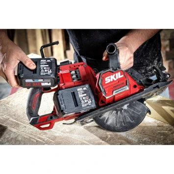 SKIL 20V Cirkelzaag 3572EA XP Brushless 66mm Incl. 2x 4,0Ah Accu + Snellader 3 SKIL 20V Cirkelzaag 3572EA XP Brushless 66mm Incl. 2x 4,0Ah Accu + Snellader - Afbeelding 3